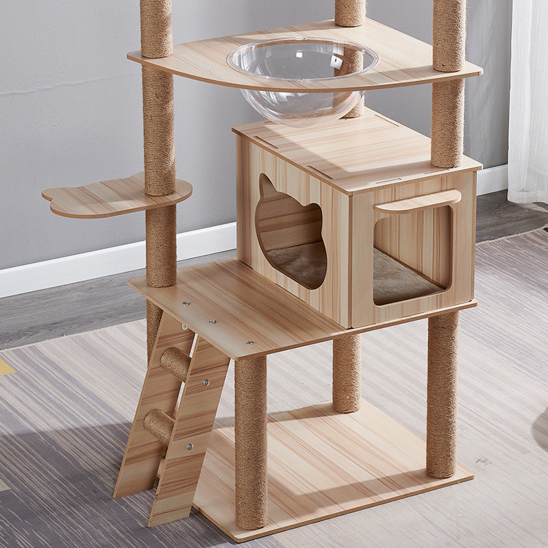 Cat Tree with Scratching Post, Nest & Climbing Frame