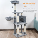 Multi-Level Wooden Cat Jumping Platform & Scratching Tower