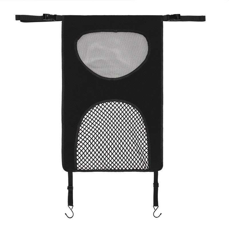 Pet Car Back Seat Barrier for Dogs & Cats | Safety Mesh Guardrail