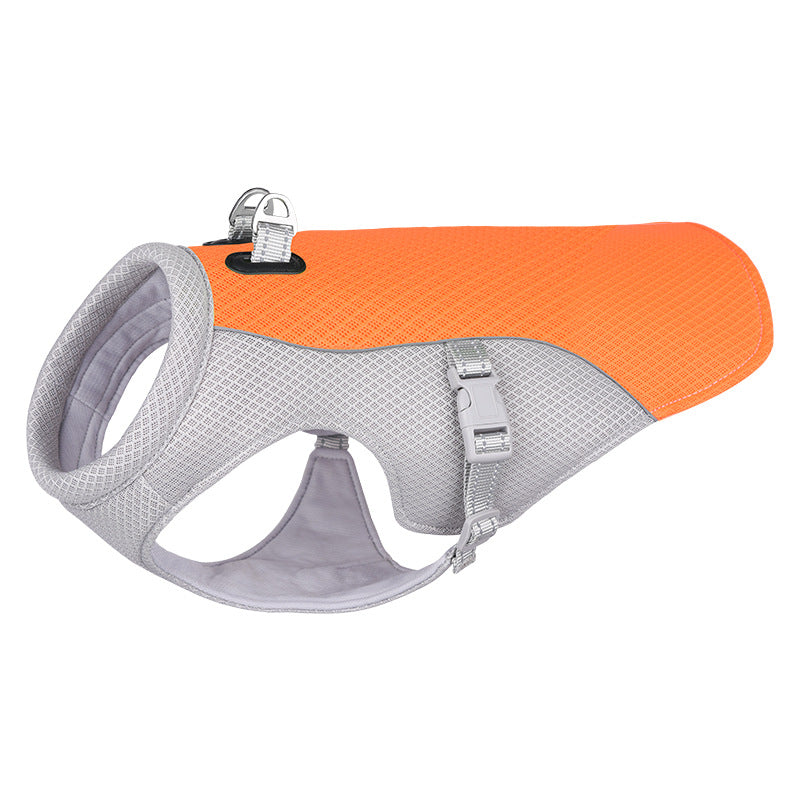 Summer Pet Dog Cooling Vest Heat Resistant Cool Dogs Clothes Breathable Sun-proof Clothing
