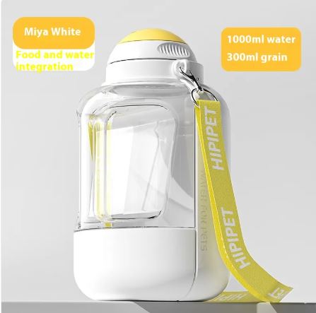 Portable Dog Water Bottle with Drinking Bowl – Leak-Proof Travel Bottle