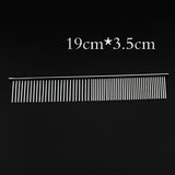 Stainless Steel Medium Trumpet Pet Comb Pet Comb