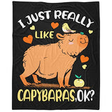 Capybaras Blanket Gift for Girls Boys Kids Animals Lovers