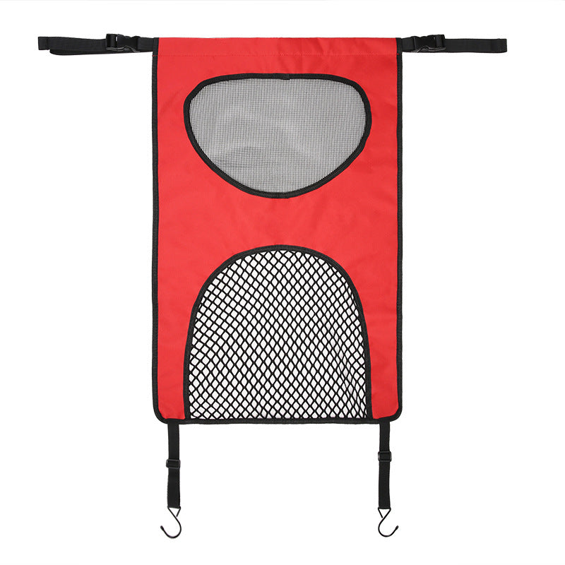 Pet Car Back Seat Barrier for Dogs & Cats | Safety Mesh Guardrail