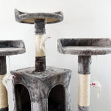 Large Cat Tree with Sisal Columns & Integrated Jumping Platforms