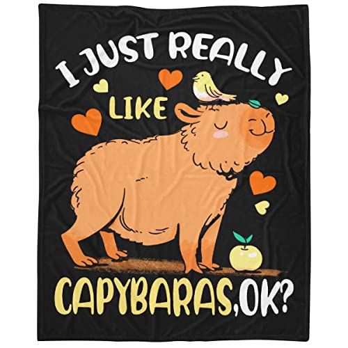 Capybaras Blanket Gift for Girls Boys Kids Animals Lovers