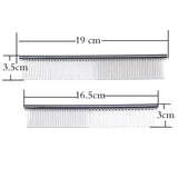 Stainless Steel Medium Trumpet Pet Comb Pet Comb