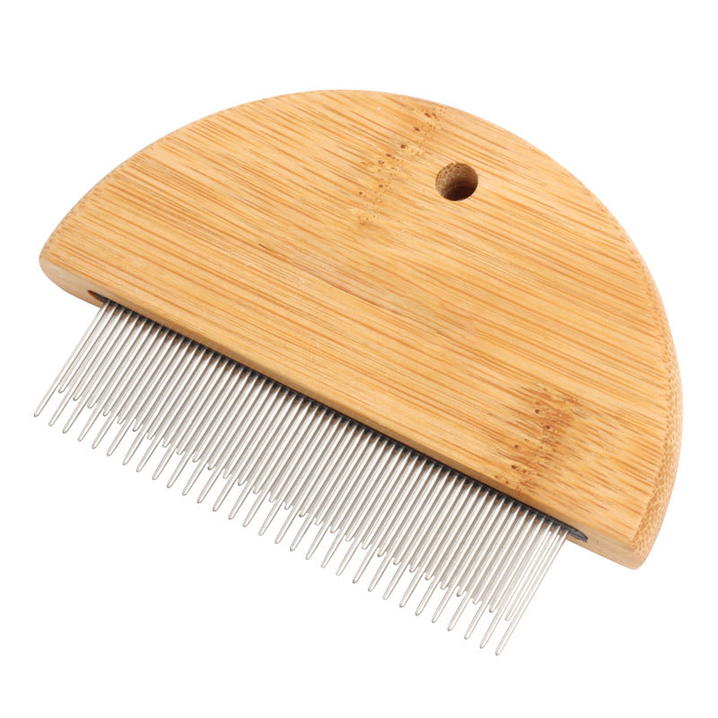 Flea Comb For Cats  Wooden Cat Comb Pet Comb With Rounded-Tip Teeth Tangles
