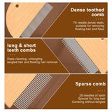 Flea Comb For Cats  Wooden Cat Comb Pet Comb With Rounded-Tip Teeth Tangles And Loose Fur Grooming Comb Tool For Cats Dogs And Rabbits Tangled Hair