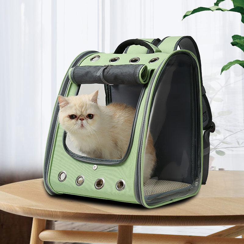 Transparent PVC Pet Backpack – Clear Window Cat Carrier