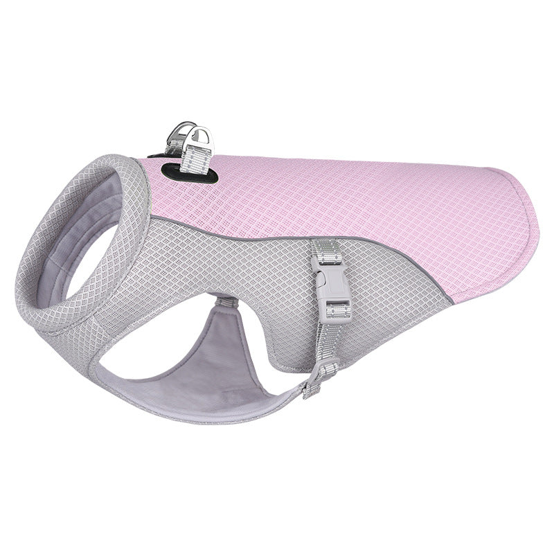 Summer Pet Dog Cooling Vest Heat Resistant Cool Dogs Clothes Breathable Sun-proof Clothing