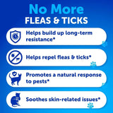 Flea Treatment For Cats Natural Flea And Tick Prevention Supplement For Cats Kittens Chewable Daily Oral Pills With Vitamins 135 Soft Chews Skin & Coat Dental Treats Digestion CANNOT Be Sold On Amazon