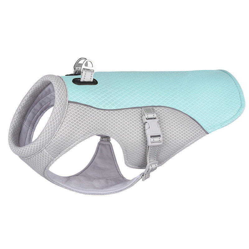 Summer Pet Dog Cooling Vest Heat Resistant Cool Dogs Clothes Breathable Sun-proof Clothing