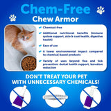 Flea Treatment For Cats Natural Flea And Tick Prevention Supplement For Cats Kittens Chewable Daily Oral Pills With Vitamins 135 Soft Chews Skin & Coat Dental Treats Digestion CANNOT Be Sold On Amazon