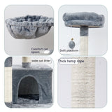 Multi-Level Wooden Cat Jumping Platform & Scratching Tower