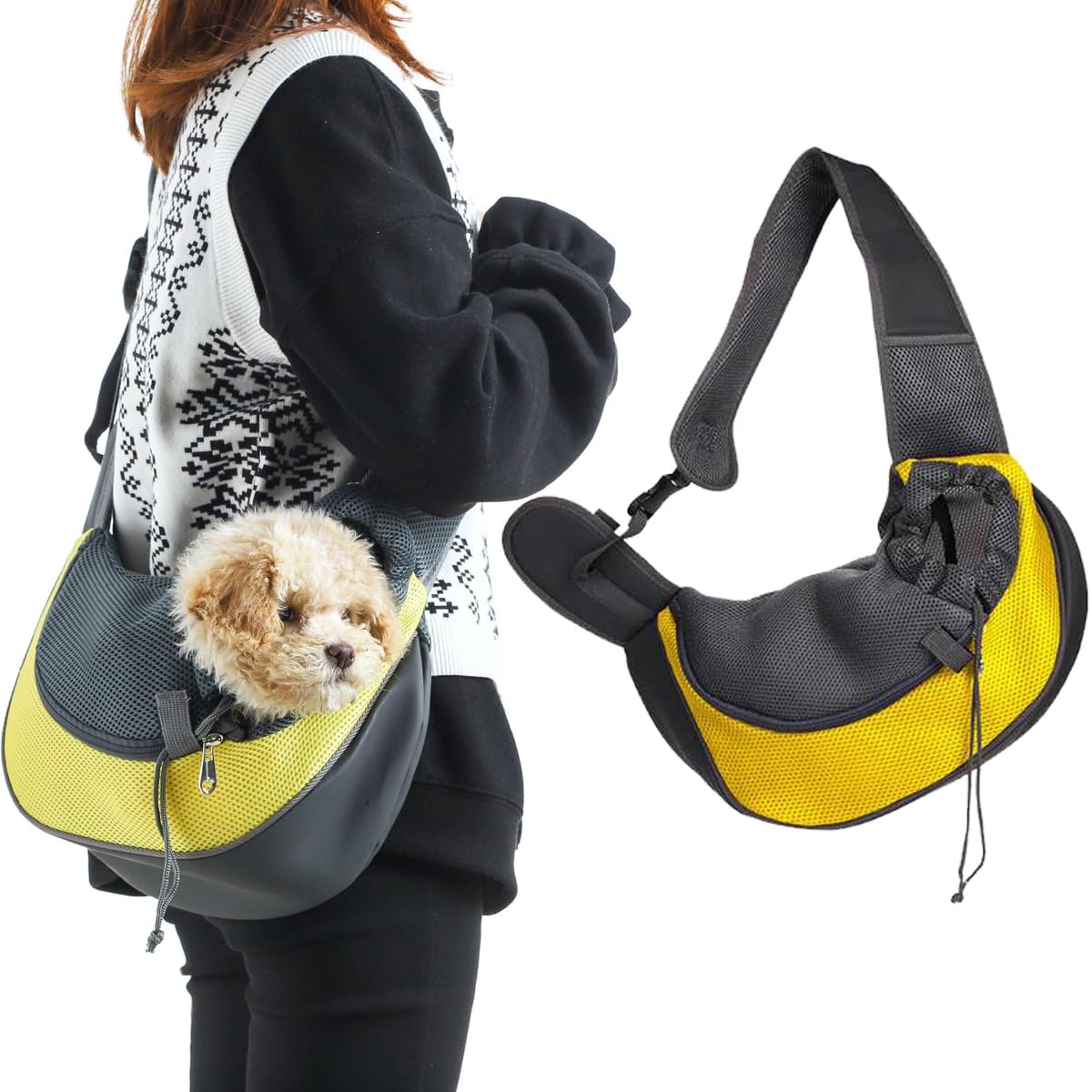 Gavpepy Pet Dog Sling Carrier