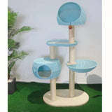 Premium Solid Wood Multi-Level Cat Tree – Luxury Cat Furniture