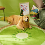 Fruit Pattern Round Dog Blanket – Fun & Cozy Pet Mat