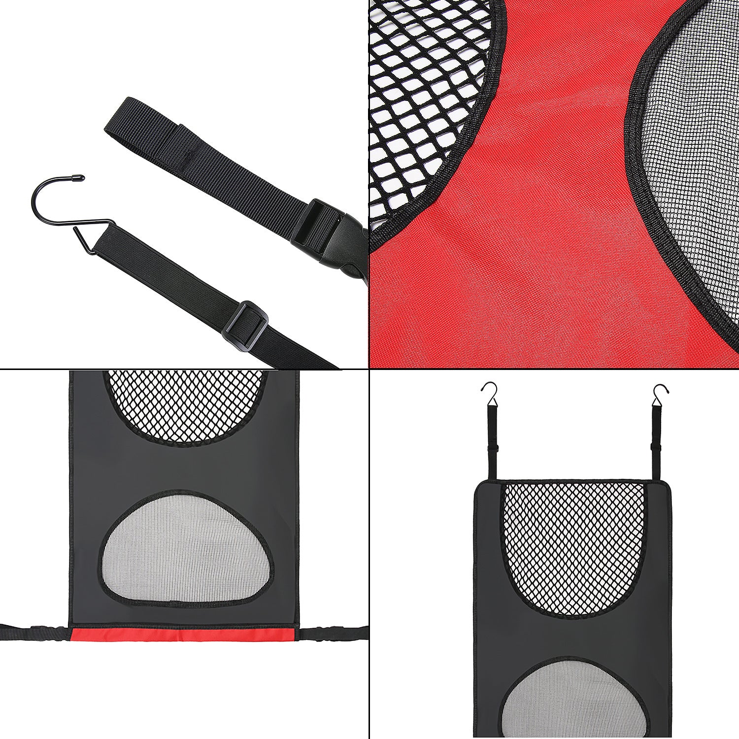 Pet Car Back Seat Barrier for Dogs & Cats | Safety Mesh Guardrail