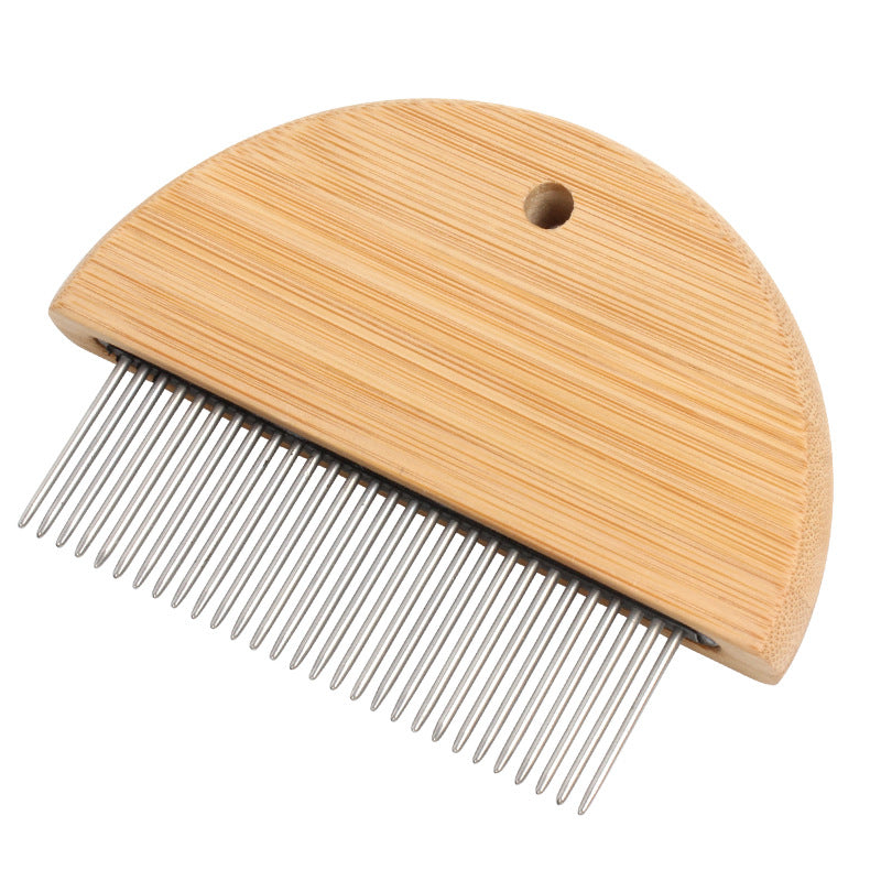 Flea Comb For Cats  Wooden Cat Comb Pet Comb With Rounded-Tip Teeth Tangles