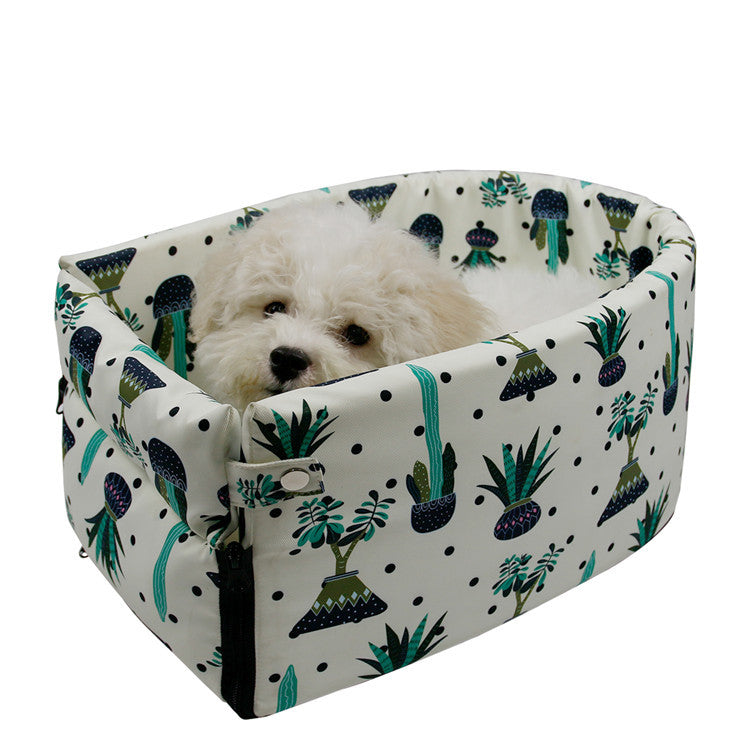 Removable Zipper Car Pet Nest – Travel Bed for Dogs & Cats