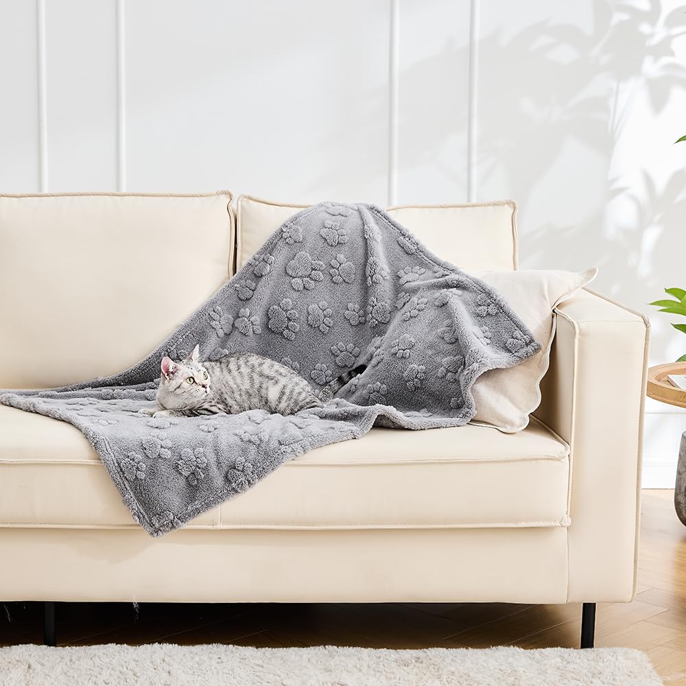 Jacquard Woven Dog Blanket for Small Dogs – Soft & Stylish