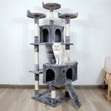 Large Cat Tree with Sisal Columns & Integrated Jumping Platforms