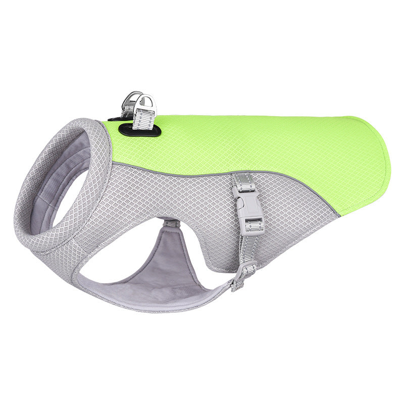 Summer Pet Dog Cooling Vest Heat Resistant Cool Dogs Clothes Breathable Sun-proof Clothing