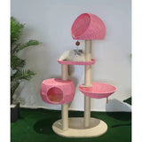 Premium Solid Wood Multi-Level Cat Tree – Luxury Cat Furniture